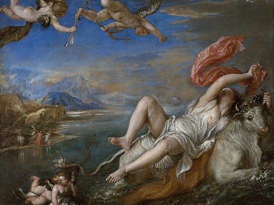 1) The Rape of Europa, Titian (1560-1562)